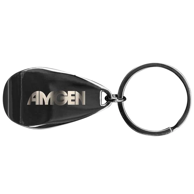 Gunmetal Apri Bottle Opener Key Chain