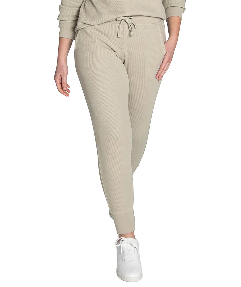 Women's Lightweight Waffle Joggers view 6