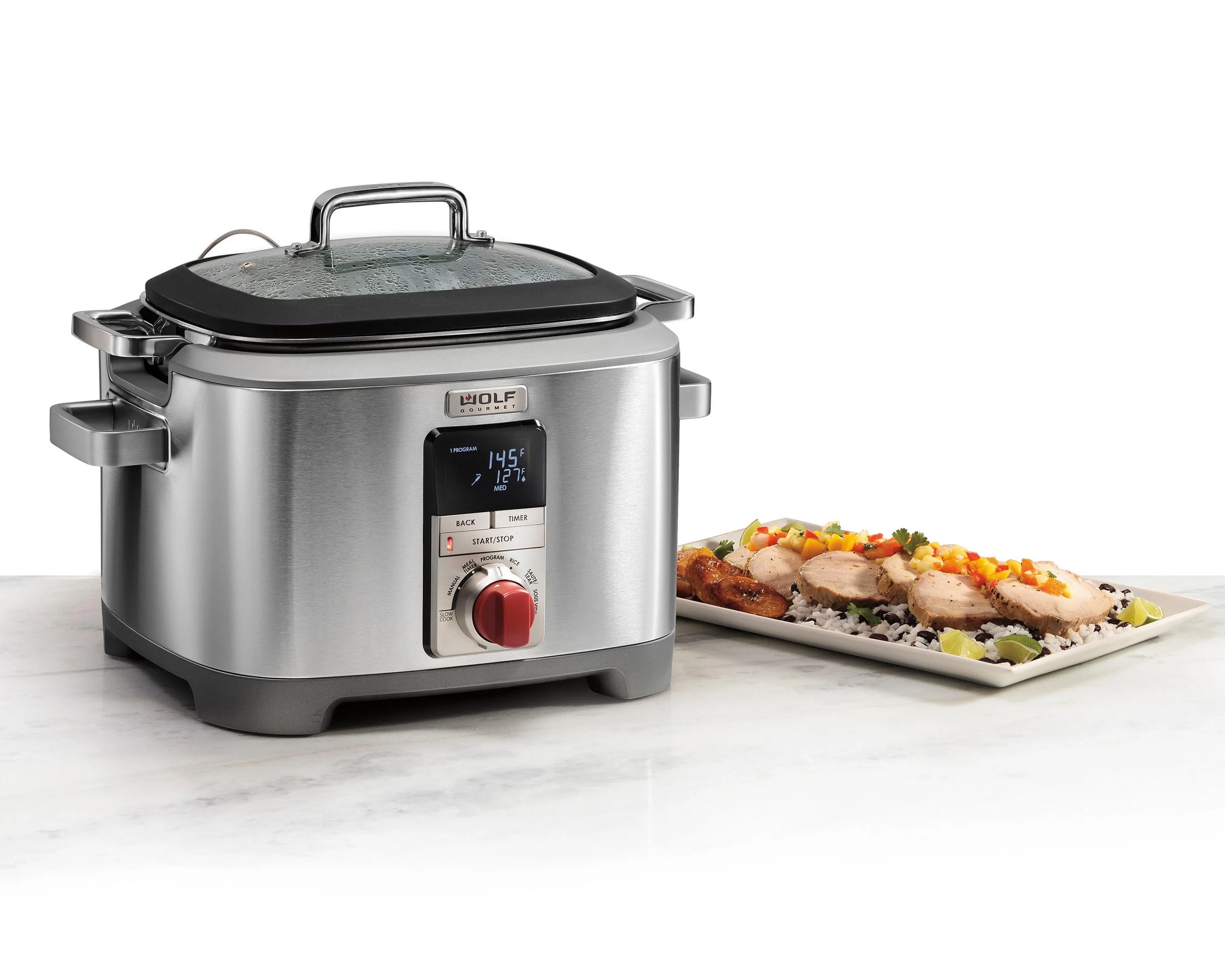 Wolf Gourmet Multi-Function Cooker w/Red Knob