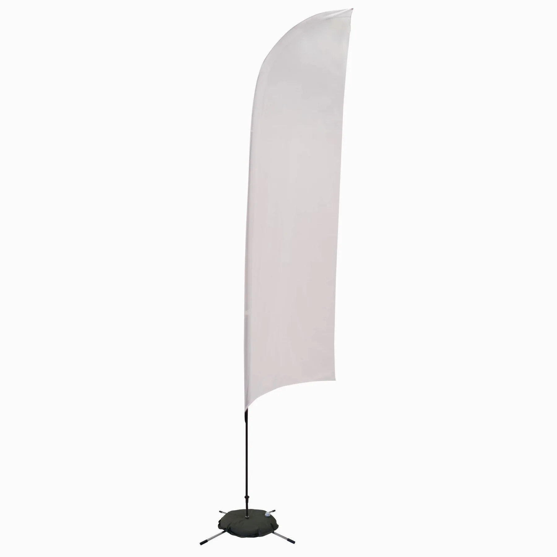 13' Streamline Razor Sail Sign Flag, 1-Sided, Scissor Base view 2