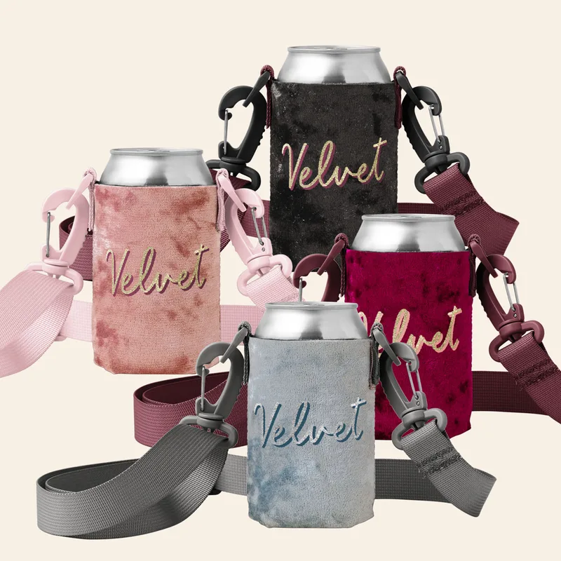 Hang Cool Velvet Can Holder