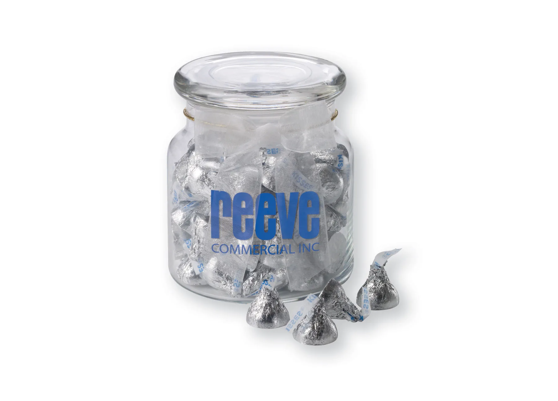 22 Oz. Glass Jar w/ Hershey's Chocolate Kisses