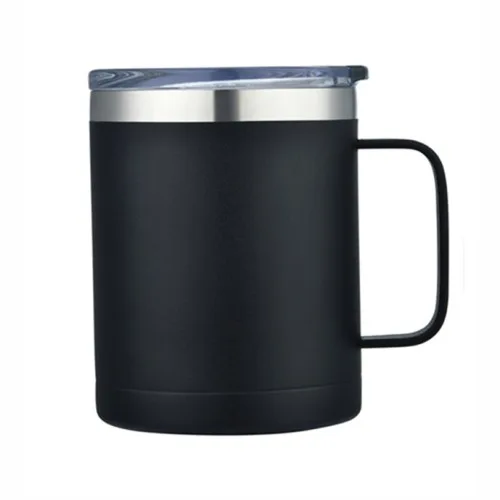 14oz double wall SS vacuum camping mug view 2