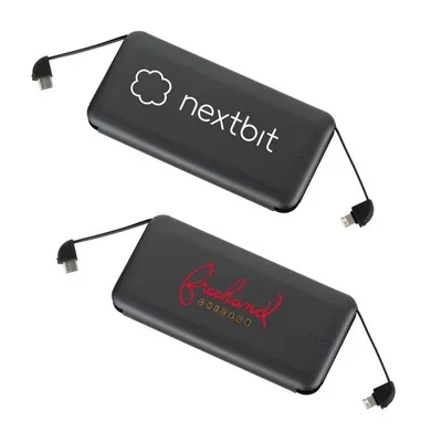 Volt UL Listed 10000 mAh Built-in Cable Powerbank