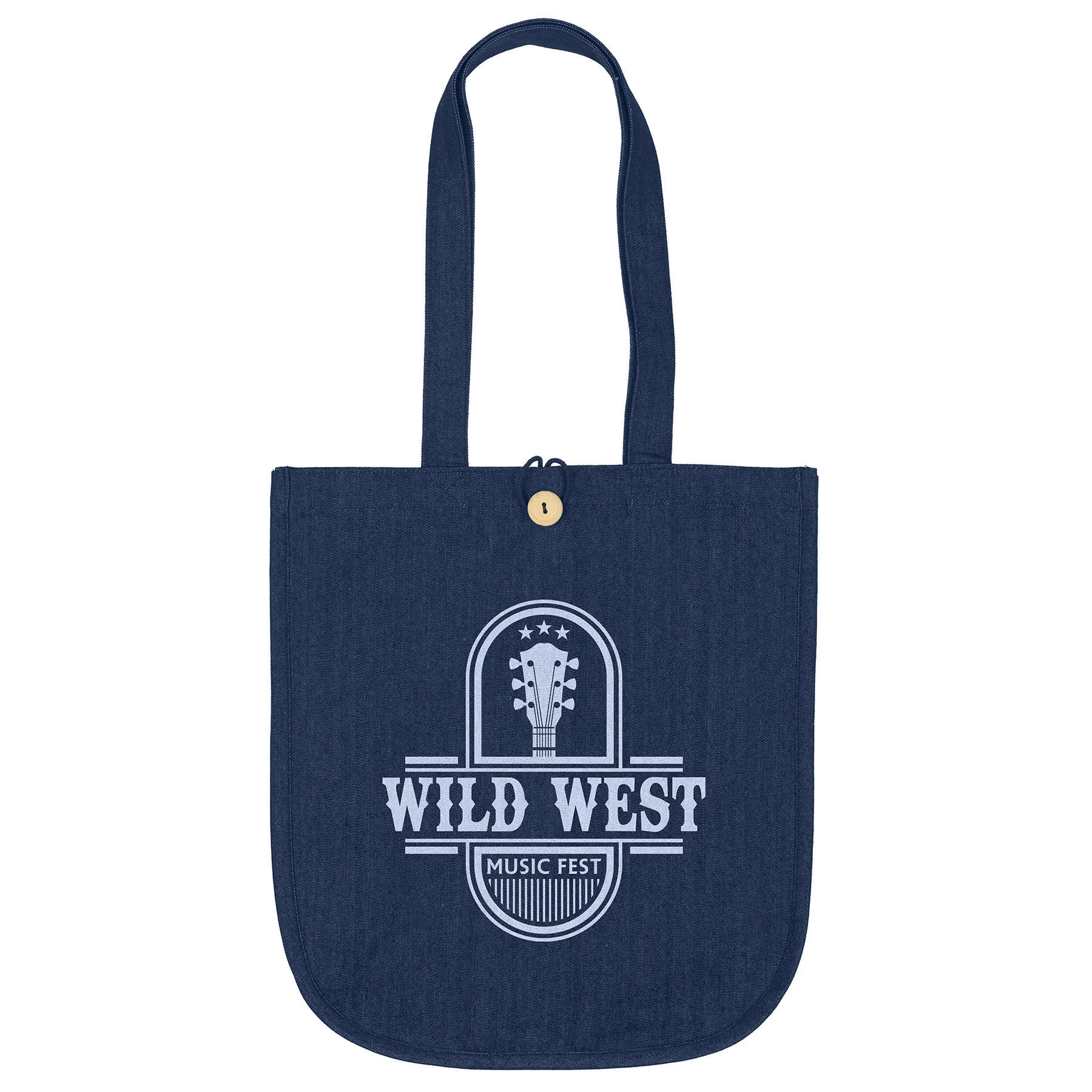 Dan™ - Denim Tote - Screen Print (15" x 6" x 17")