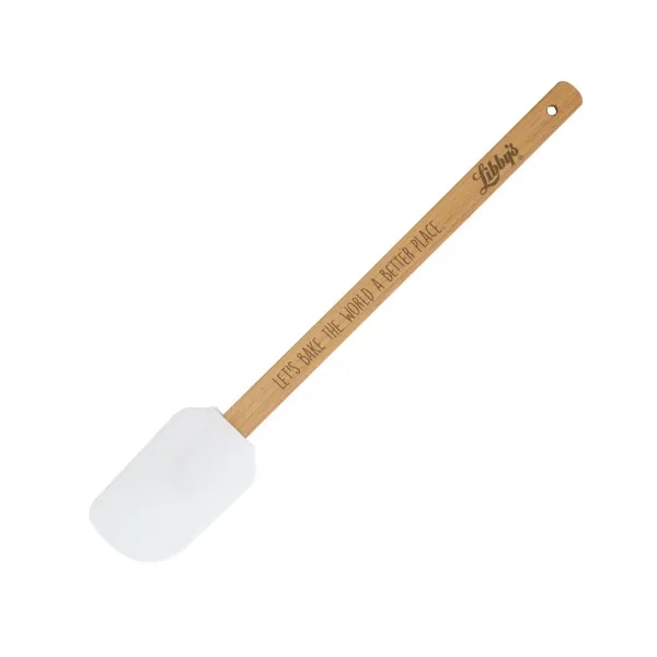 Silicone Spatula with Wood Handle view 2