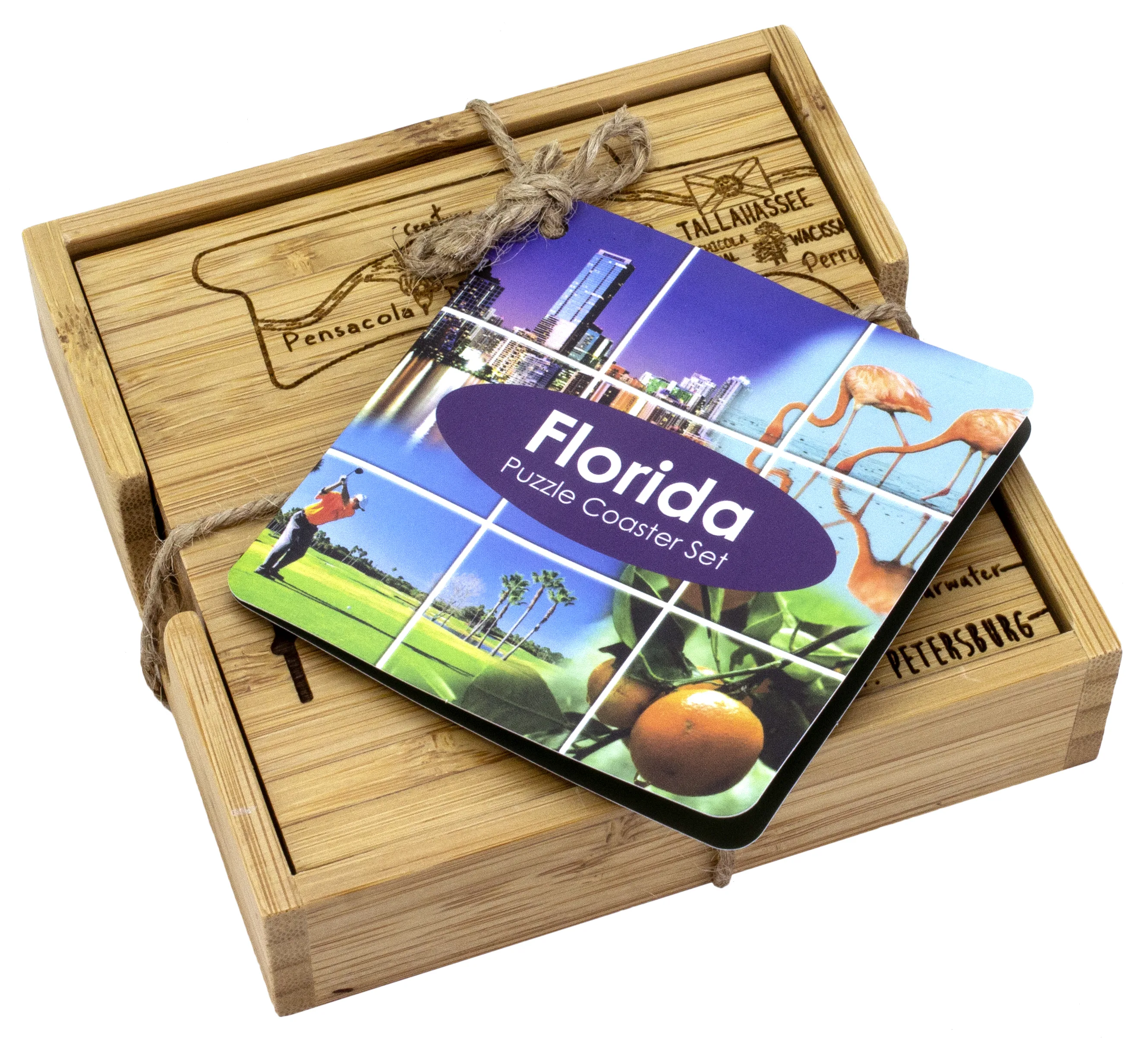 Florida Puzzle Coaster Set view 4