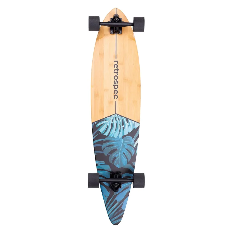 Retrospec Zed Pintail 41" Dark Tropics Longboard