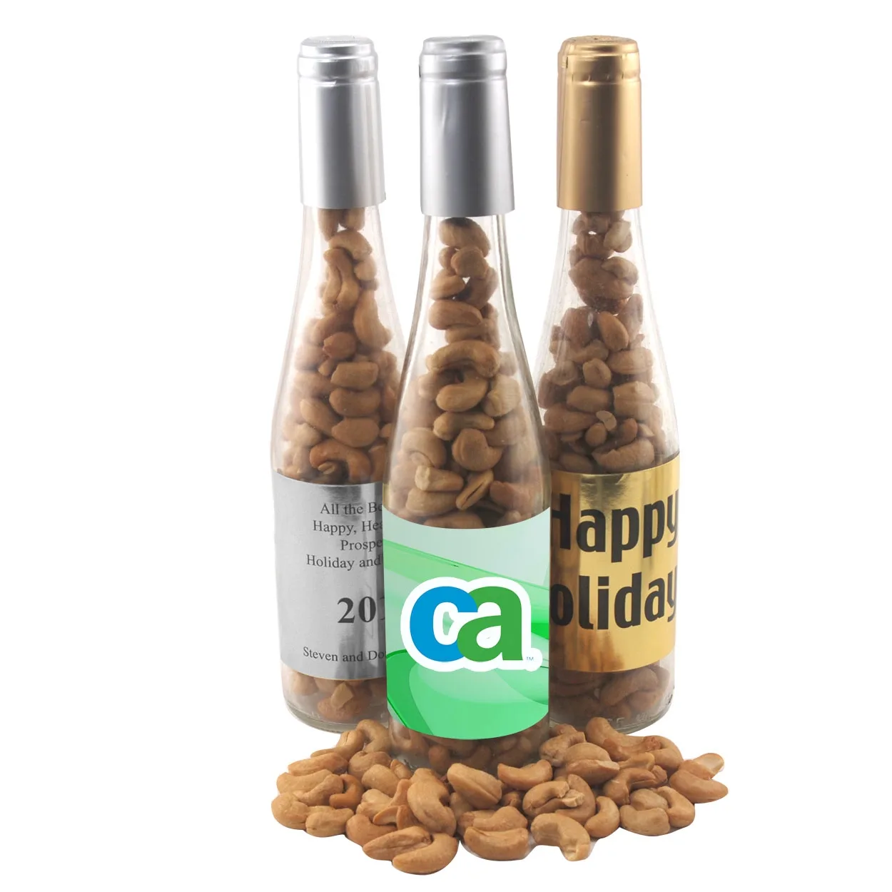 Champagne Bottle w/ Pistachios