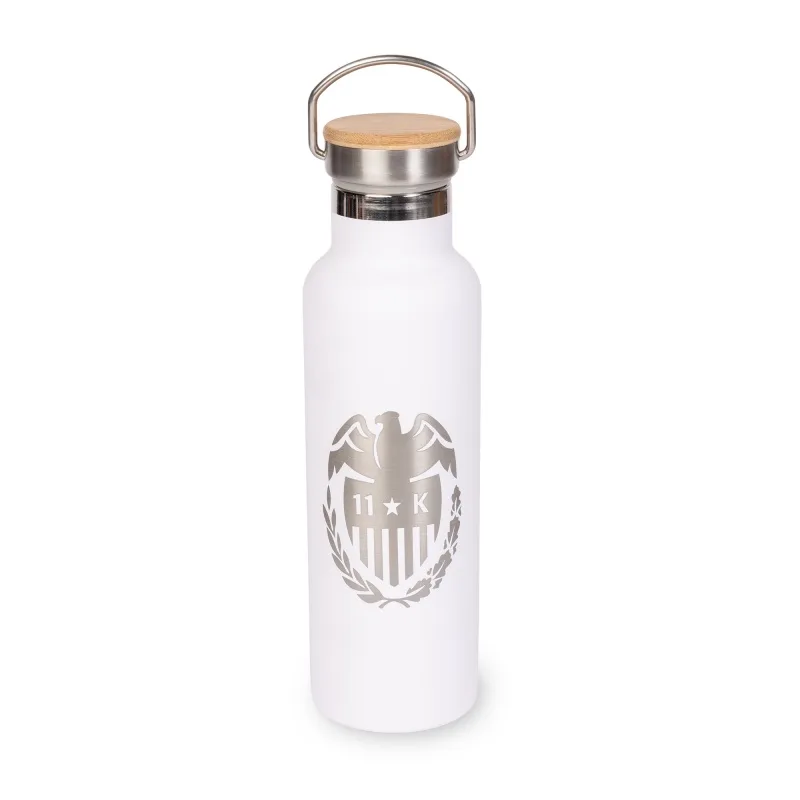 20 Oz. Satin Stainless Steel Vacuum Insulated Tumbler w/Bamboo Lid view 3