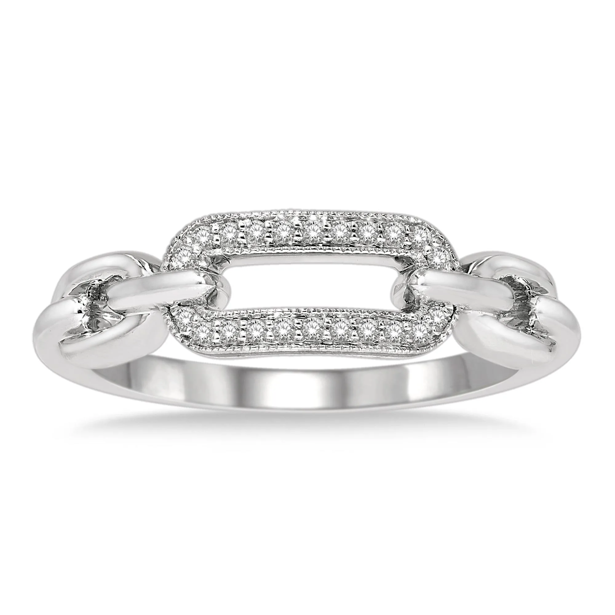 Jilco Inc Diamond Paperclip Ring - Size 6
