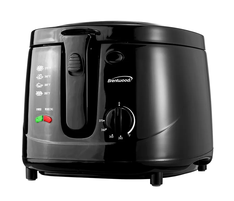 2.6 Quart Black Deep Fryer