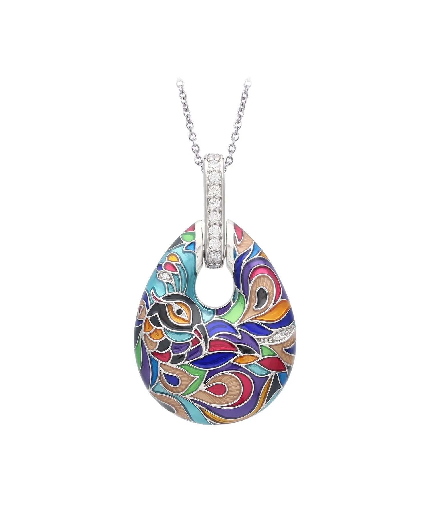 Belle Etoile Pavona Pendant & Chain