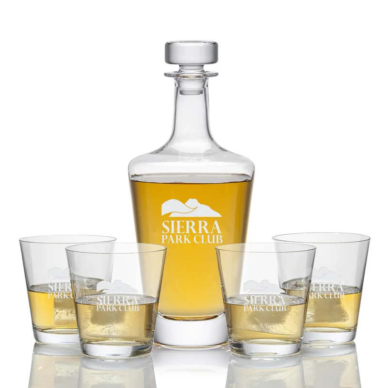 Decanter Set, Decanter & 4 OTR