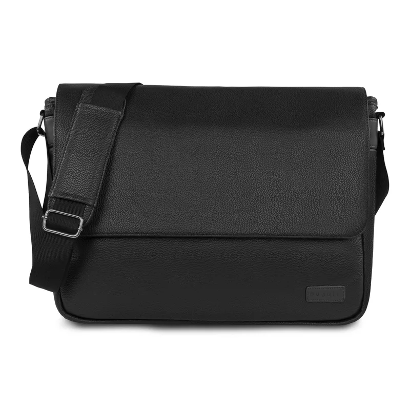 Bugatti Contrast Collection-Messenger Bag - Navy Blue
