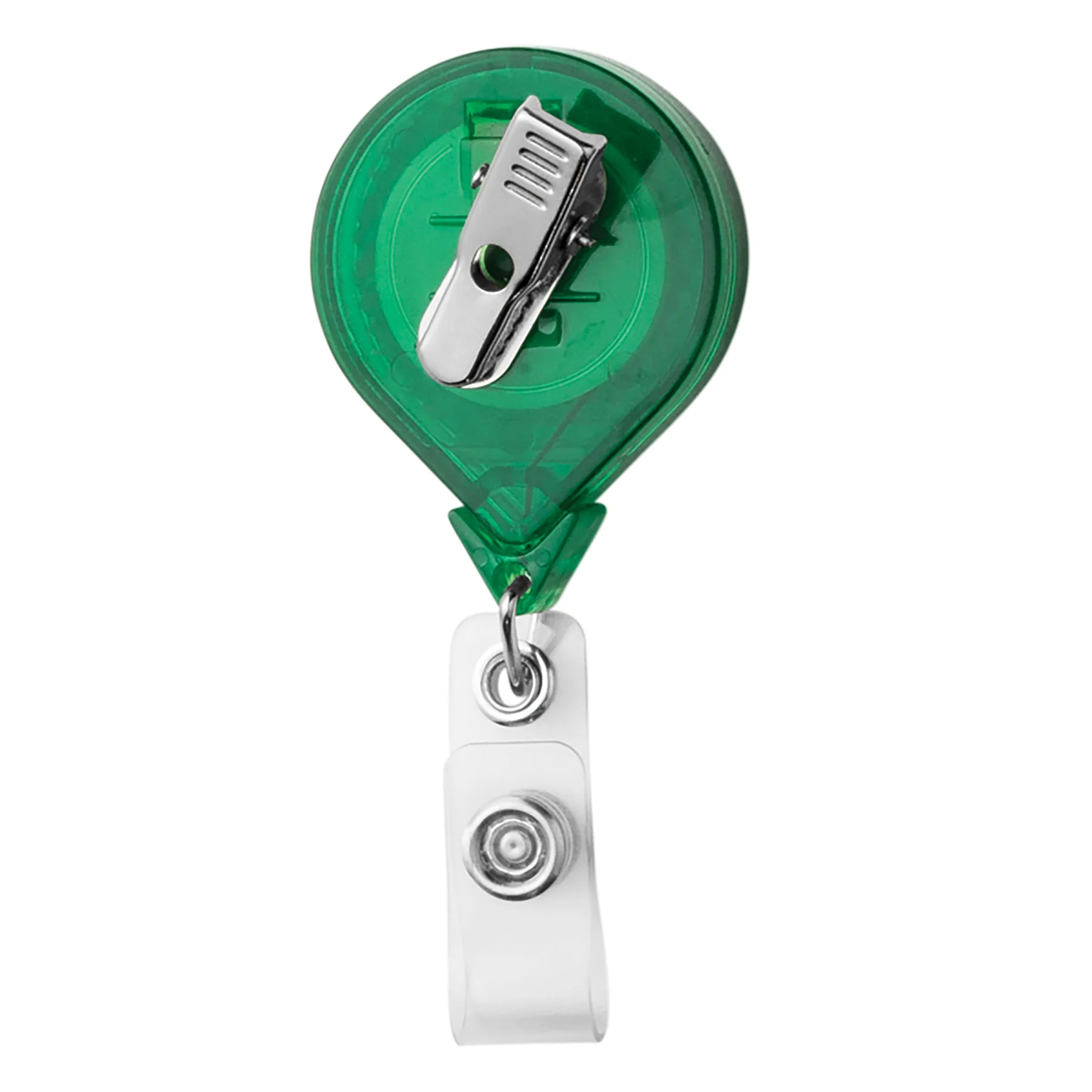 Jumbo Round Reflective Retractable Badge Reel view 3