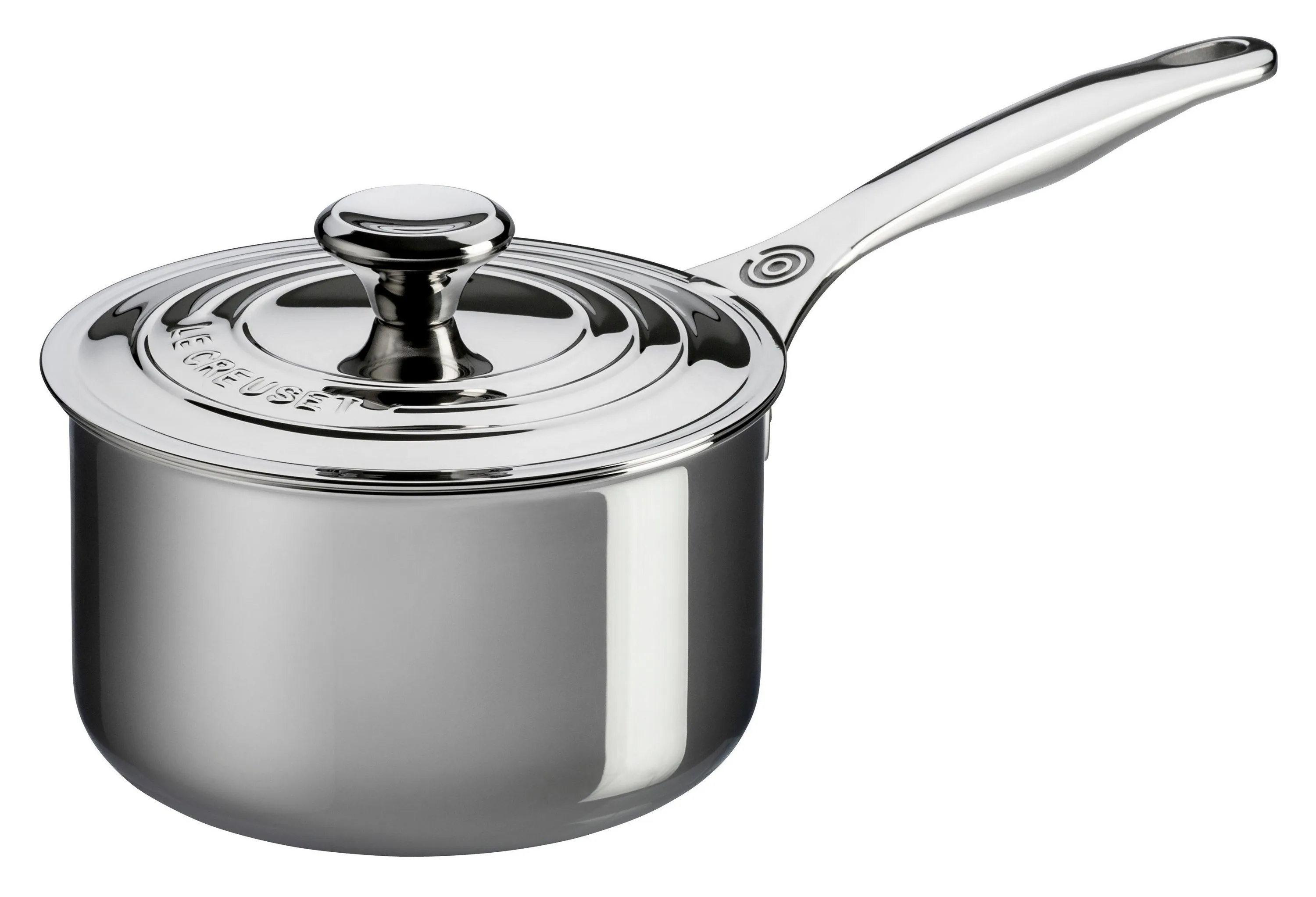 Le Creuset 3Qt Stainless Steel Saucepan W/ Lid