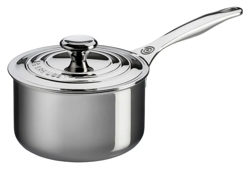 Le Creuset 3Qt Stainless Steel Saucepan W/ Lid