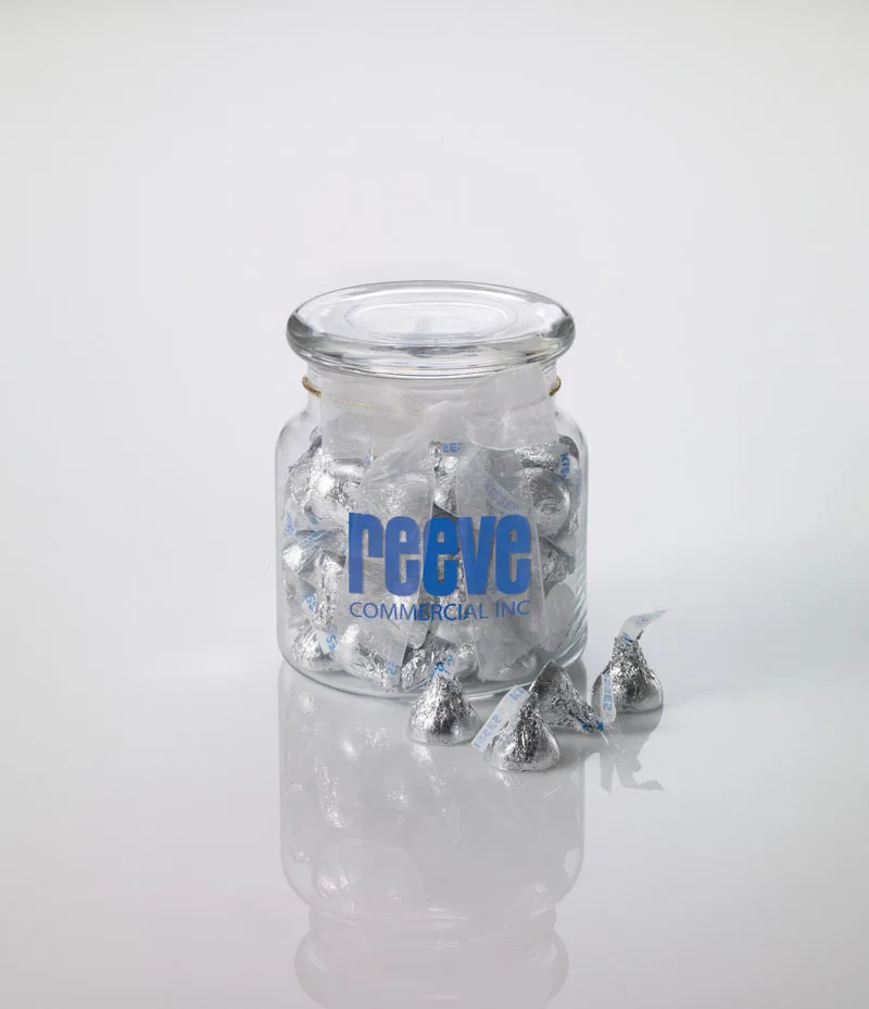 22 Oz. Glass Jar w/ Stock Wrapped Candies