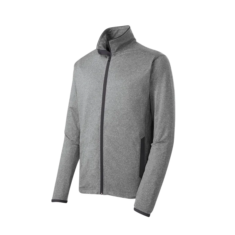 Sport-Tek® Sport-Wick® Stretch Contrast Full-Zip Jacket. view 6