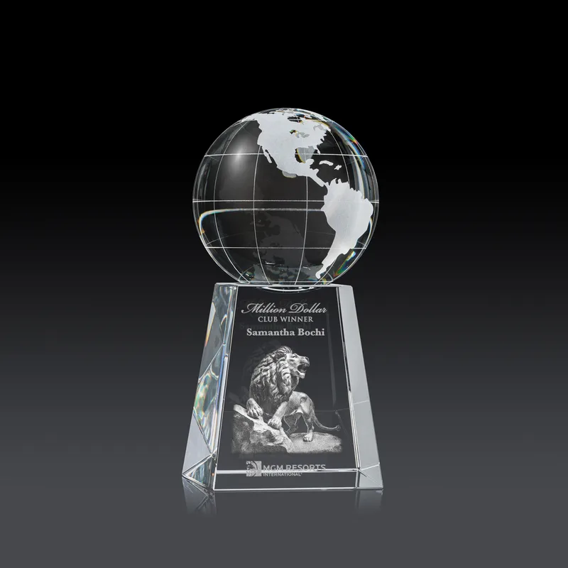 Globe on Tall Base Award