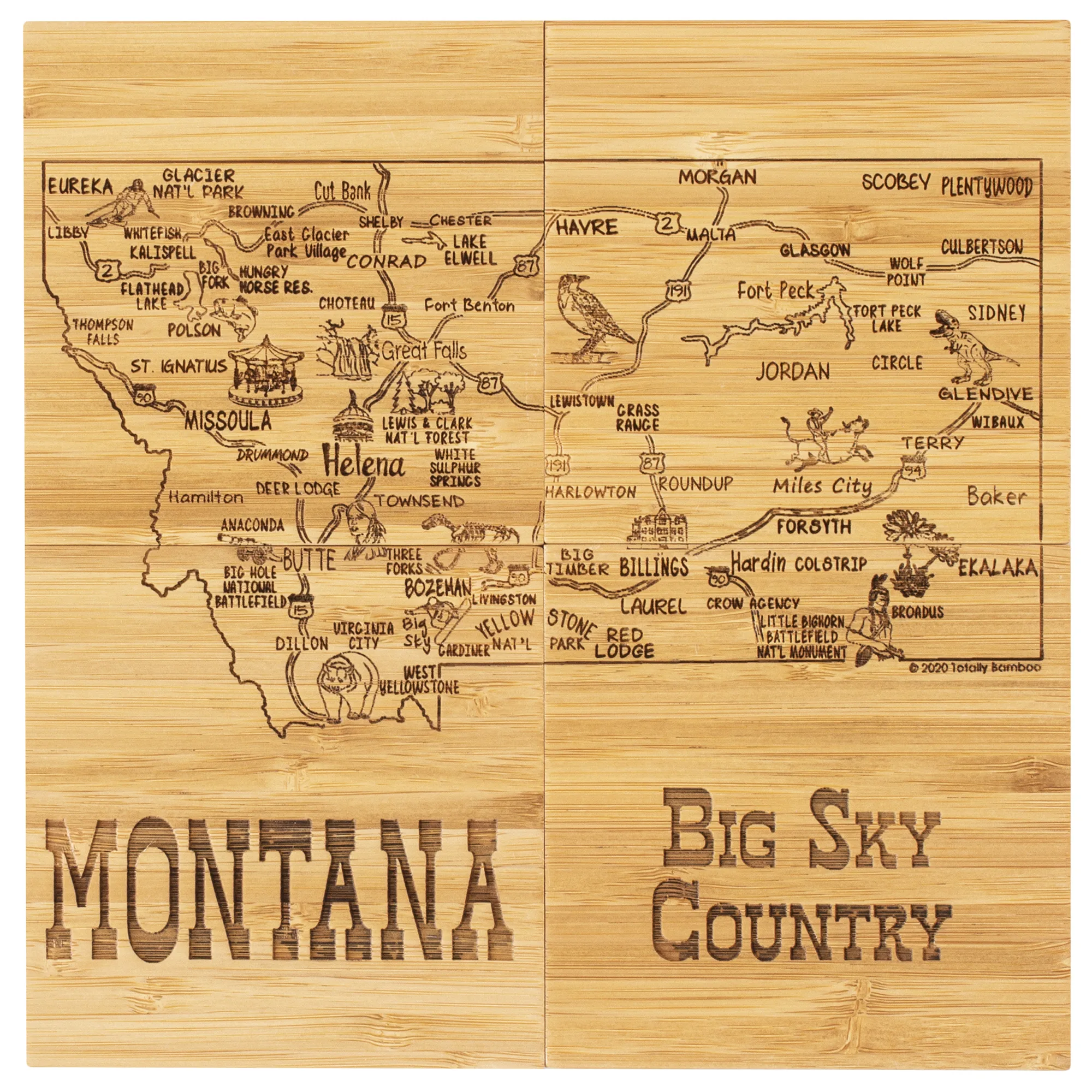 Montana Puzzle Coaster Set view 3