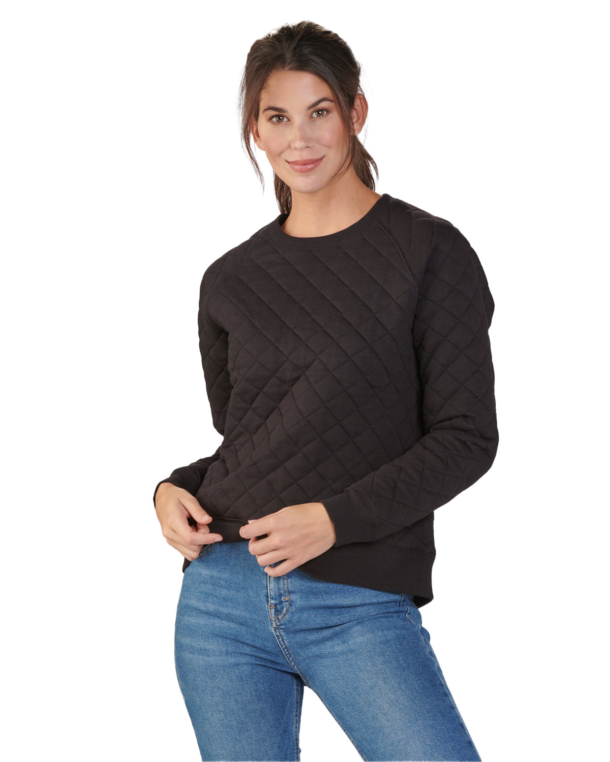 BOXERCRAFT Ladies' Quilted Jersey Sweatshirt