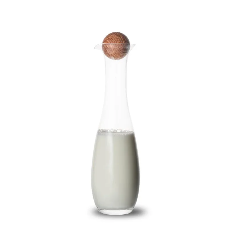 Sagaform Nature Small Glass Carafe With Oak Stopper, 15Oz