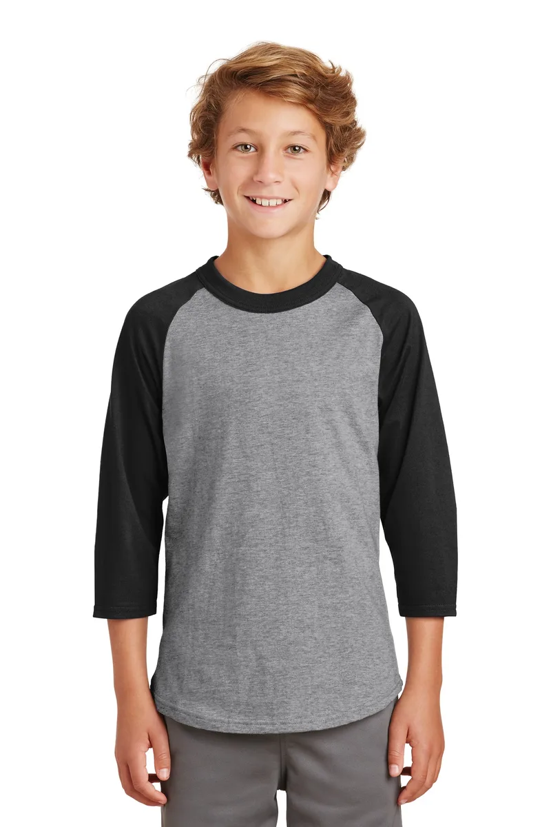 Sport-Tek® Youth Colorblock Raglan Jersey.