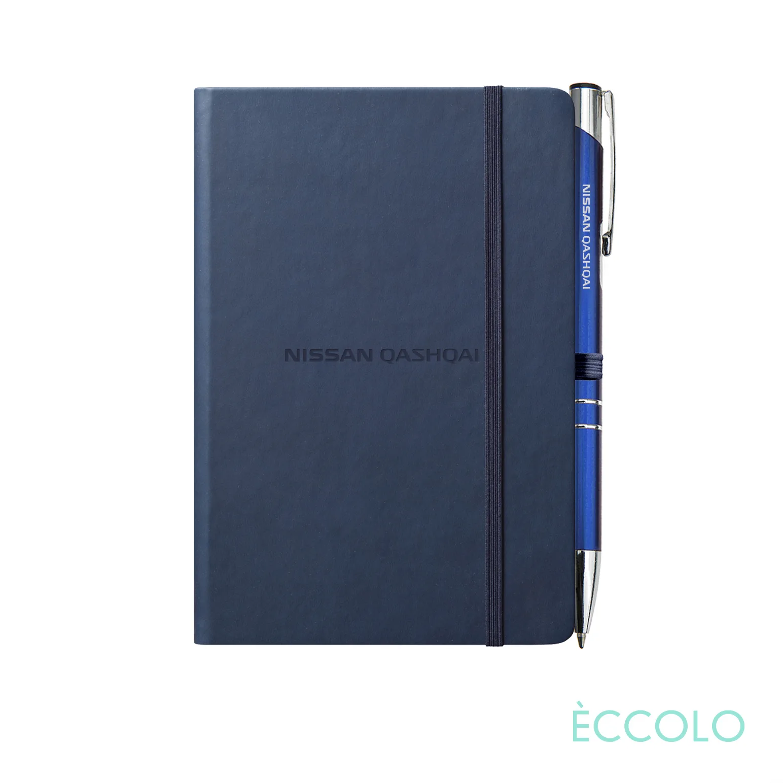 Journal & Clicker Pen, Navy Blue/Blue