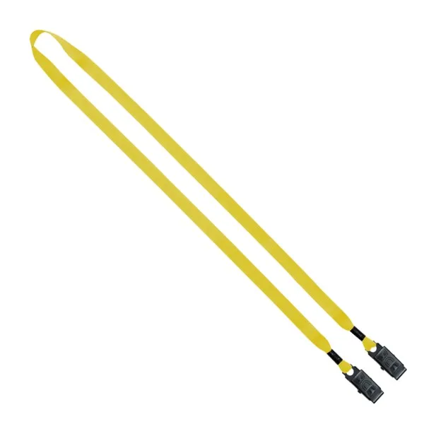 1/2" Polyester Double Bulldog Clip Lanyard view 3