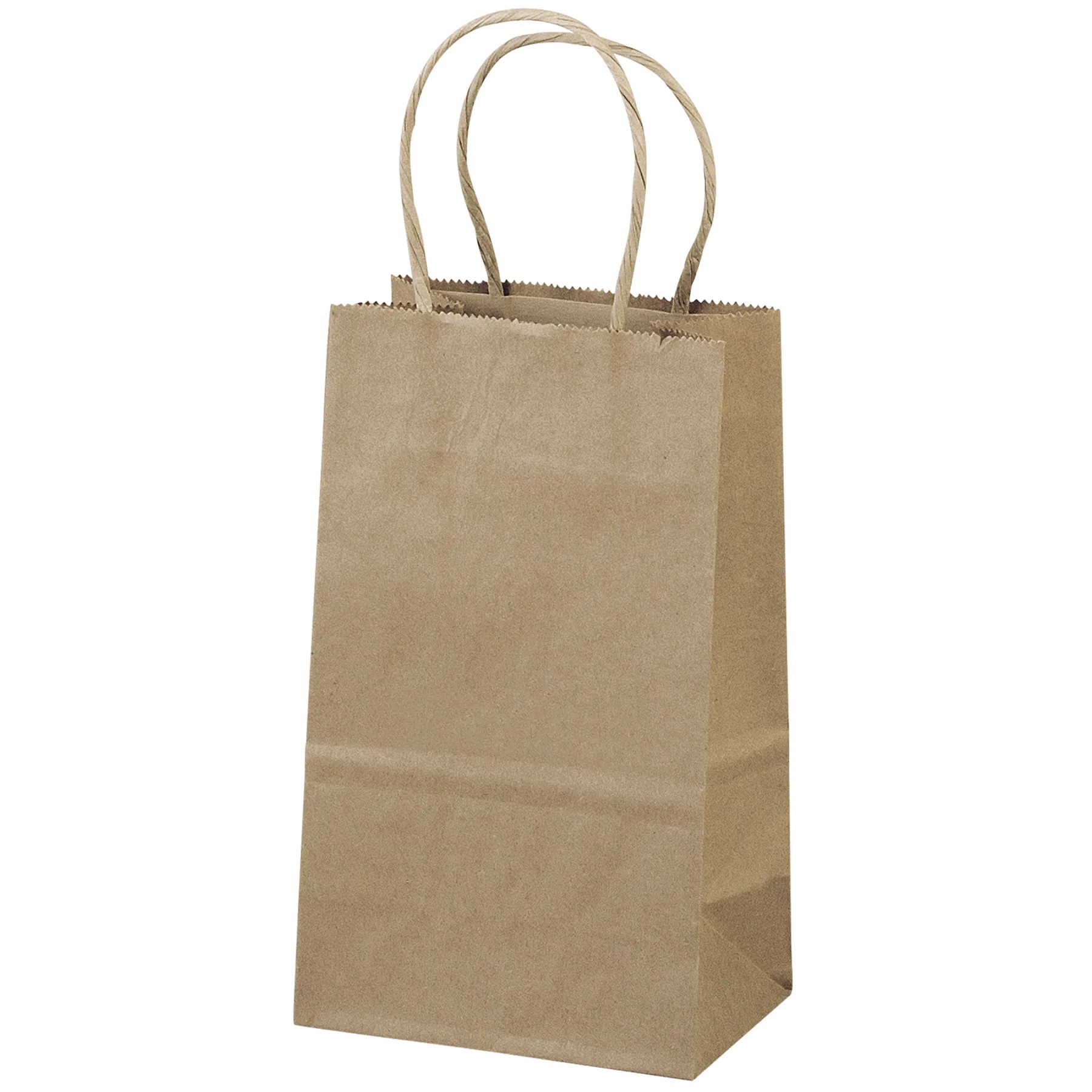 Eco Pup - Kraft-Brown Shopper- Flexo Ink Print (5 1/2" x 3 1/2" x 8") view 2