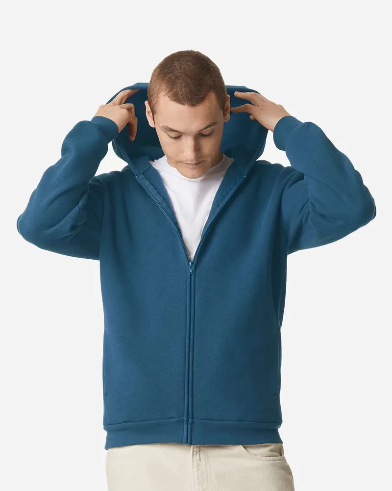American Apparel® ReFlex Fleece Full-Zip Hoodie view 6