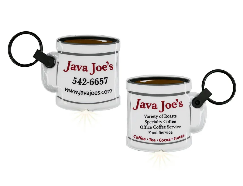 ShapeLights™ Color-A-Shape Key Ring Flashlight (Coffee Cup)