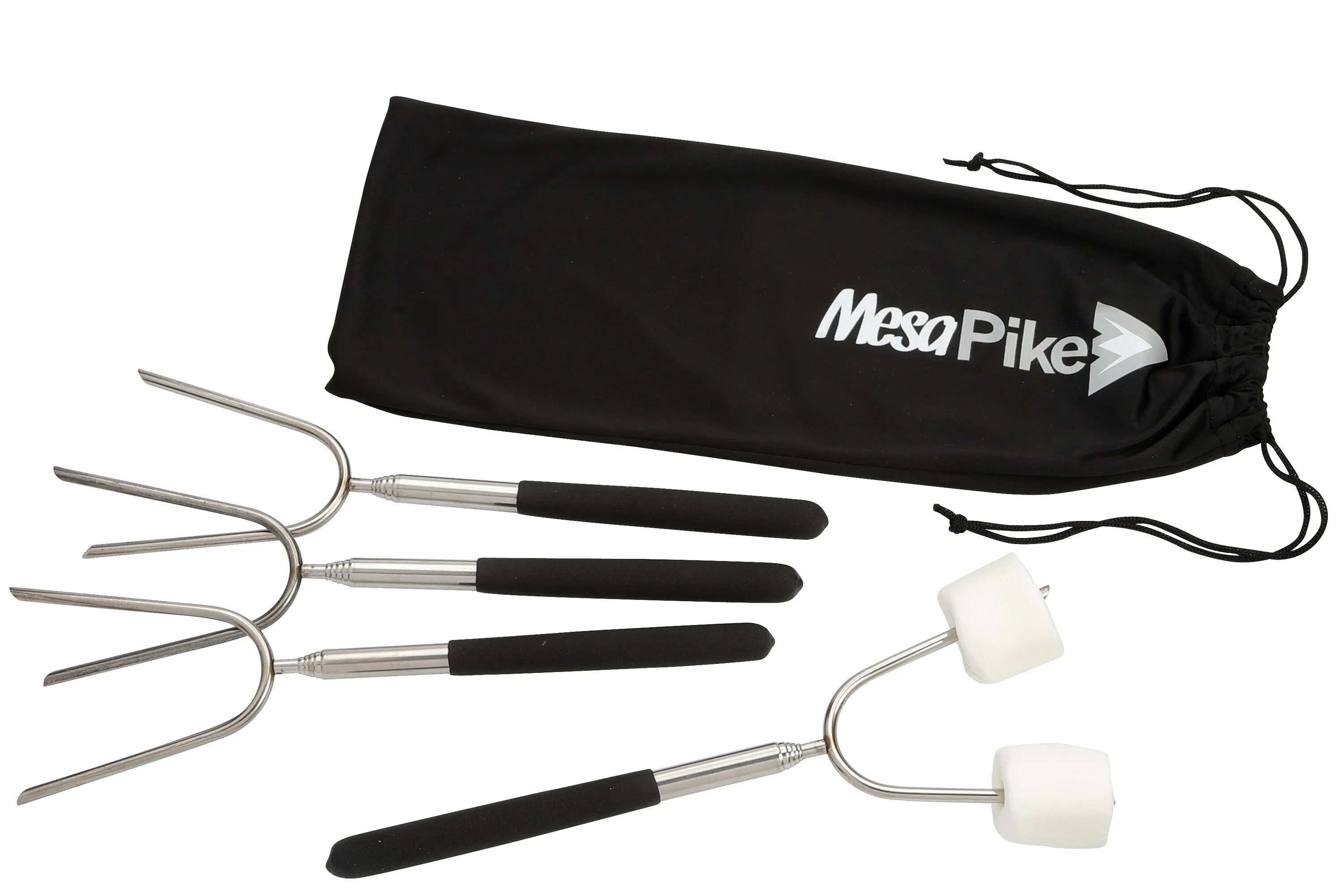Extendable 34'' Roasting Sticks with Carrying Case
