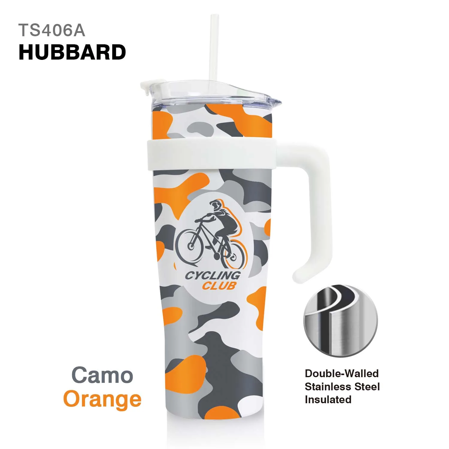 40 Oz. Hubbard Handle Mug Tumbler view 5