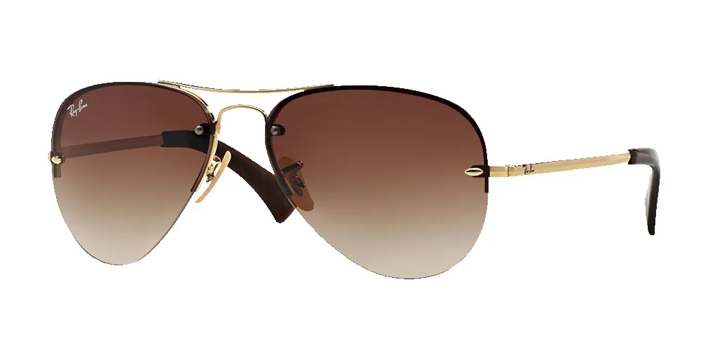 Ray-Ban Semi-Rimless Aviator Sunglasses