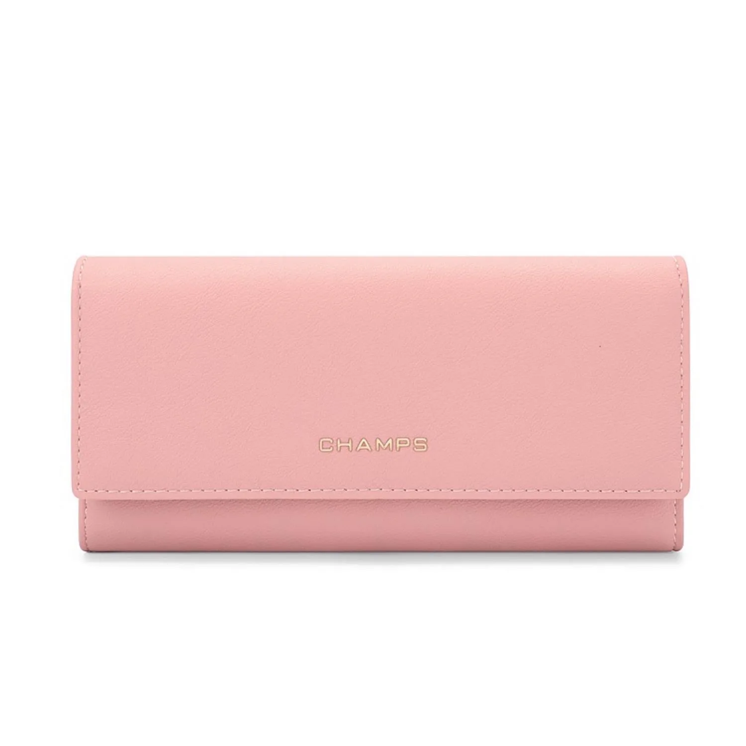 Champs Luggage Pink Rfid Trifold Wallet Size 4"X7.5"X1"