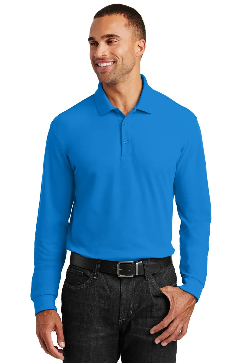 Port Authority® Long Sleeve Core Classic Pique Polo.
