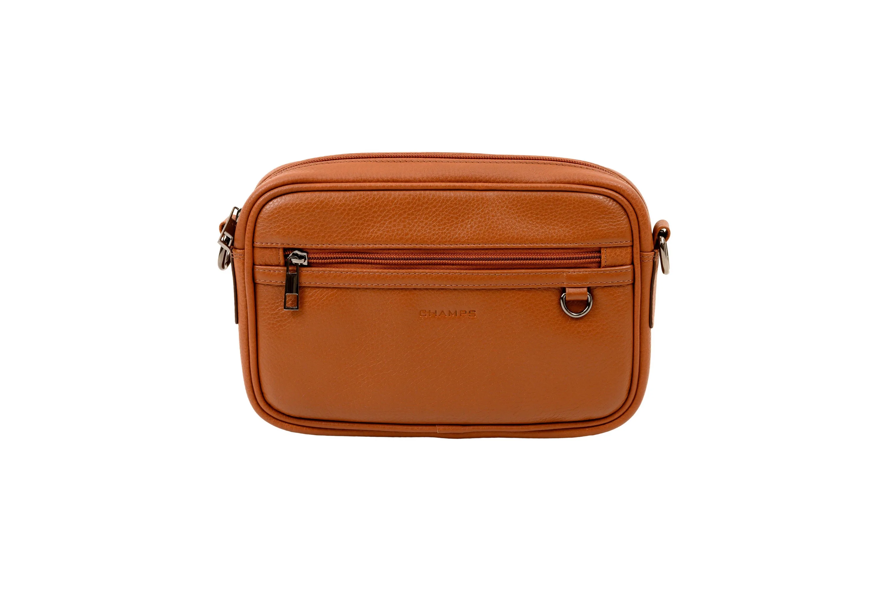 Champs Luggage Brown Onyx Collection Leather Crossbody Bag Size One Size