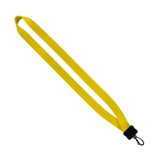 3/4" Smooth Nylon Lanyard with Plastic Clamshell & Swivel Snap Hook view 3
