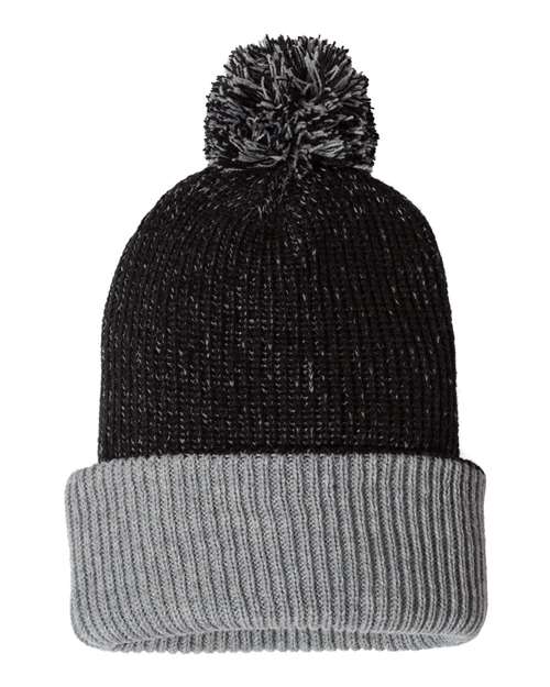 Sportsman™ 12" Knit Speckled Pom-Pom Beanie
