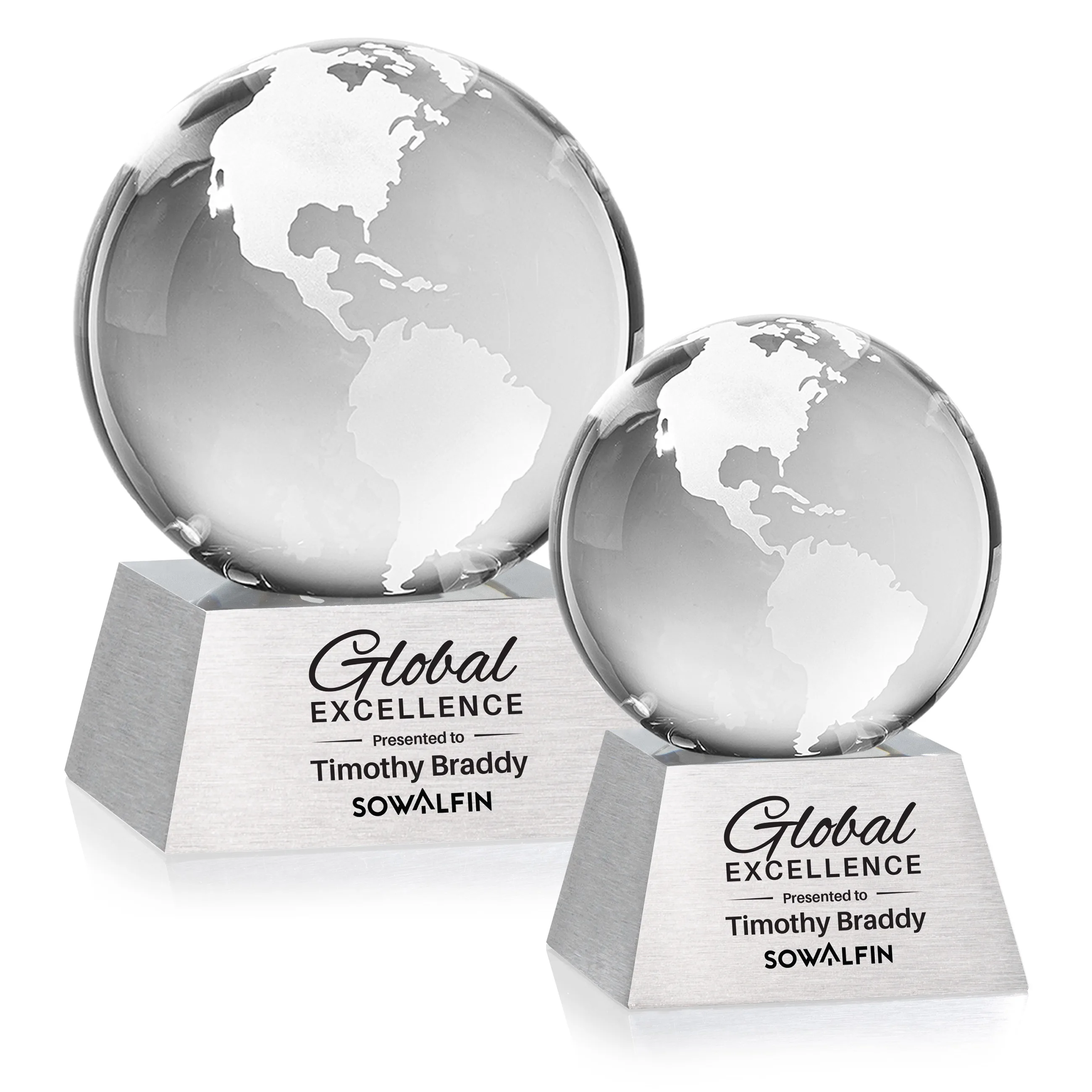 Aluminum, 1 Color, 1 Location Imprint, Silver