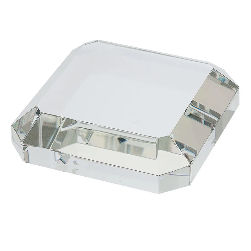 Taranto Square Crystal Paperweight view 2