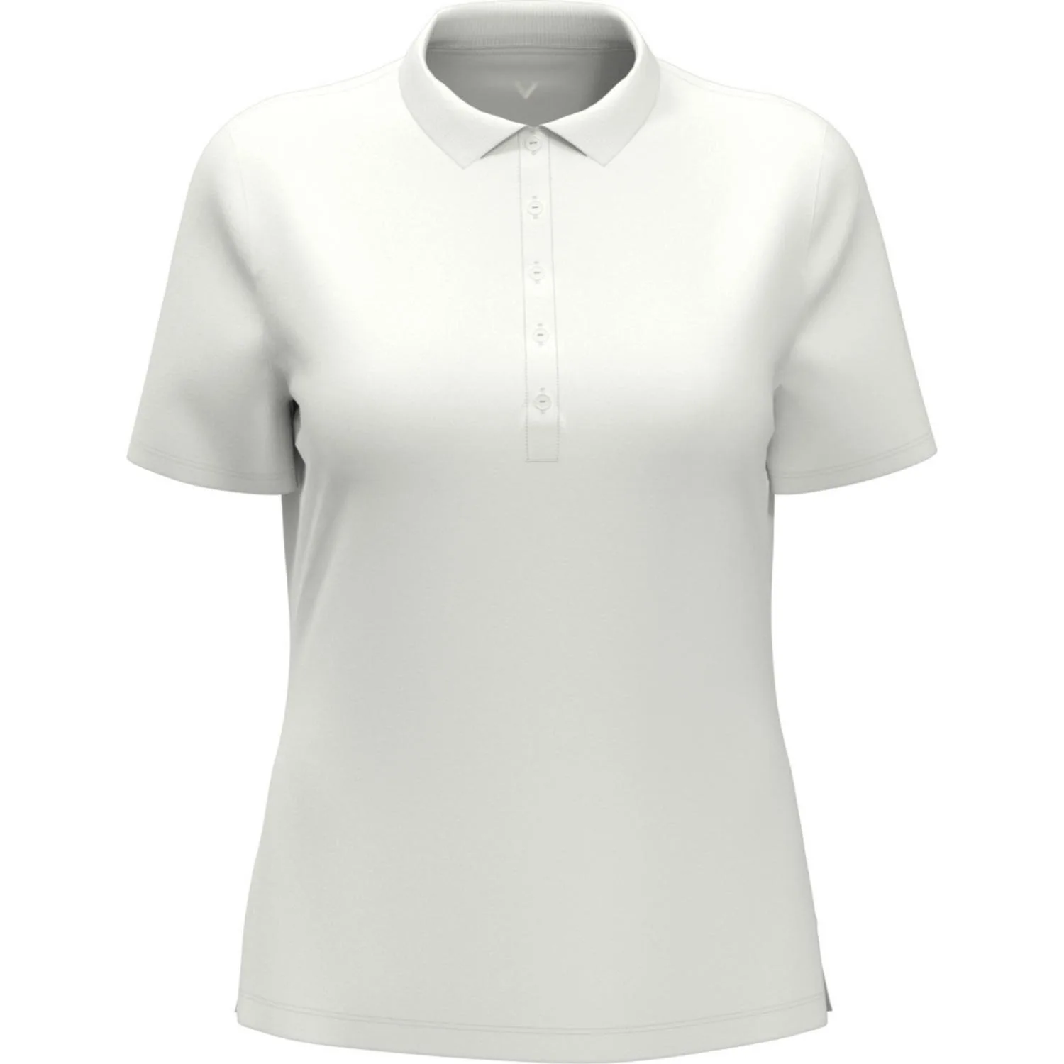 Callaway® Moisture Wicking UPF 50+ Solid Stretch Women's Polo Shirt with Custom Logo view 6