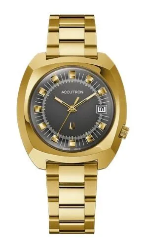 Citizen® Accutron Legacy Collection Automatic Watch, Gold-Tone Case w/Grey Dial