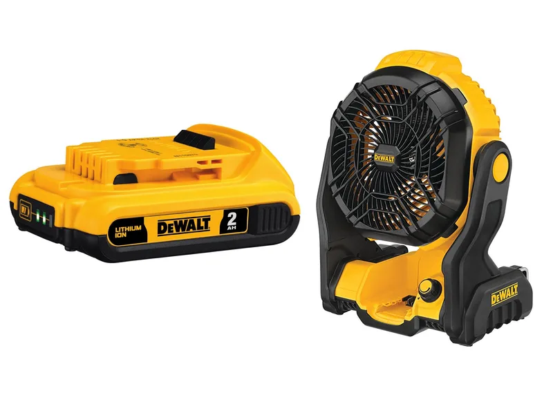 DeWalt 20V Max Jobsite Cordless Fan W/ Bonus 20V Max Premium Xr 2.0Ah Battery