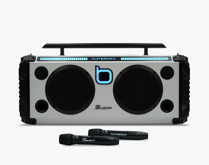 Bumpboxx Flare8 Pro Bluetooth Boombox White