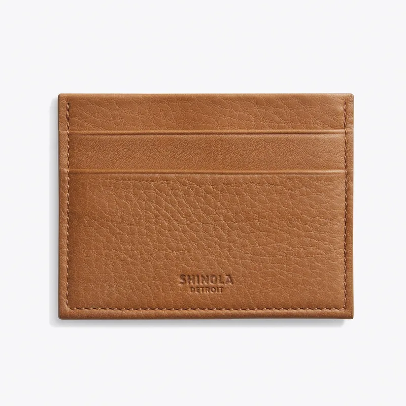 Shinola 5 Pocket Card Case Tan