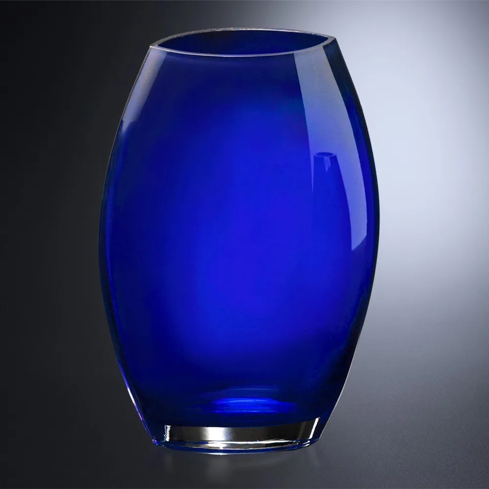 Cobalt Oval Vase 10-1/2" view 2